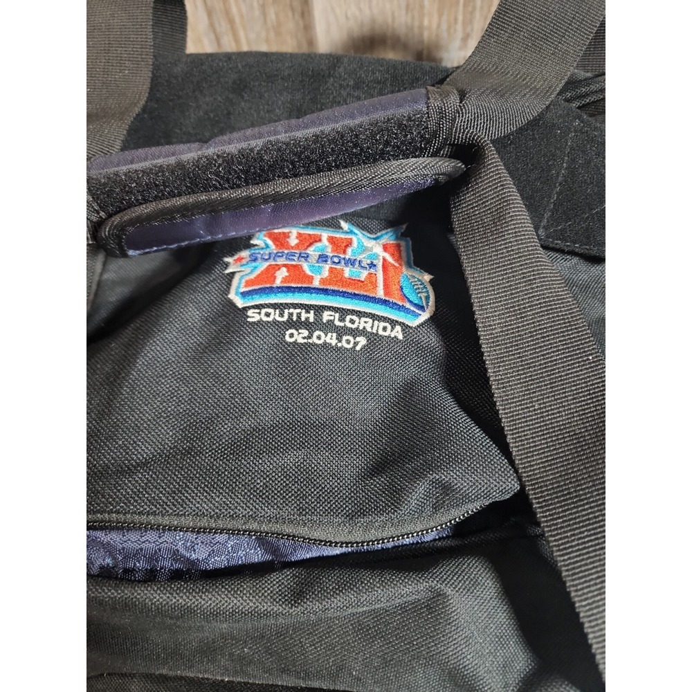 2007 Super Bowl Colts V Bears XLI Duffel Bag NFL Reebok Orange Blue‎ - Picture 2 of 11
